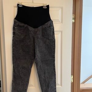 Old Navy OG Straight Maternity Jeans Size 12, Washed Black